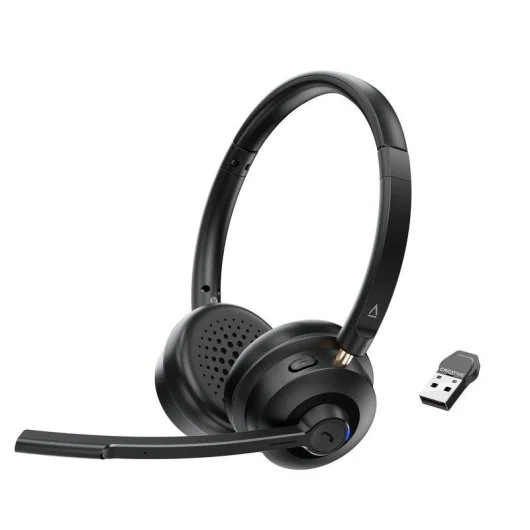 Auriculares inalámbricos con micrófono Creative Chat en color negro
