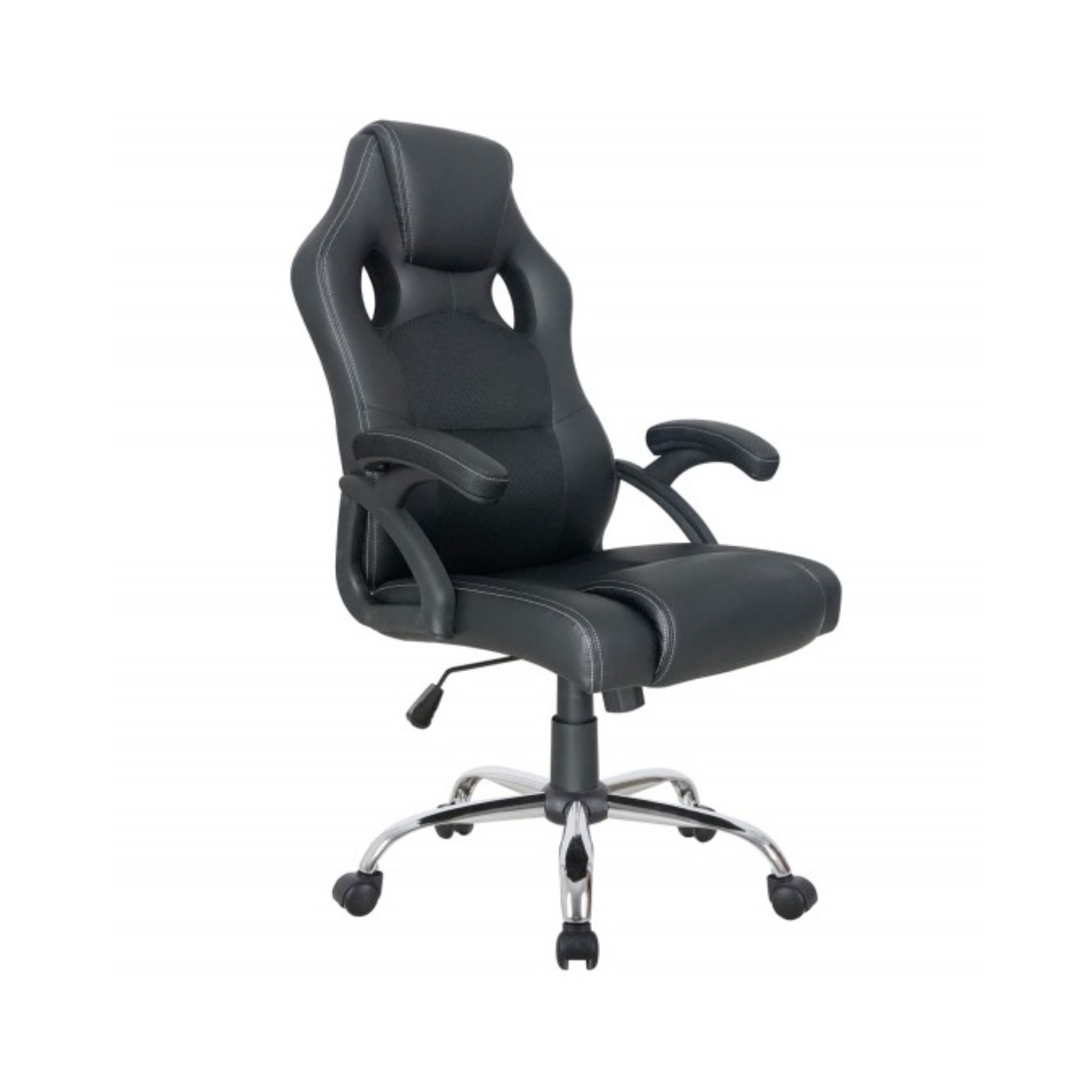 Silla de oficina ergonómica Equip color negro con recubrimiento PU de alta calidad