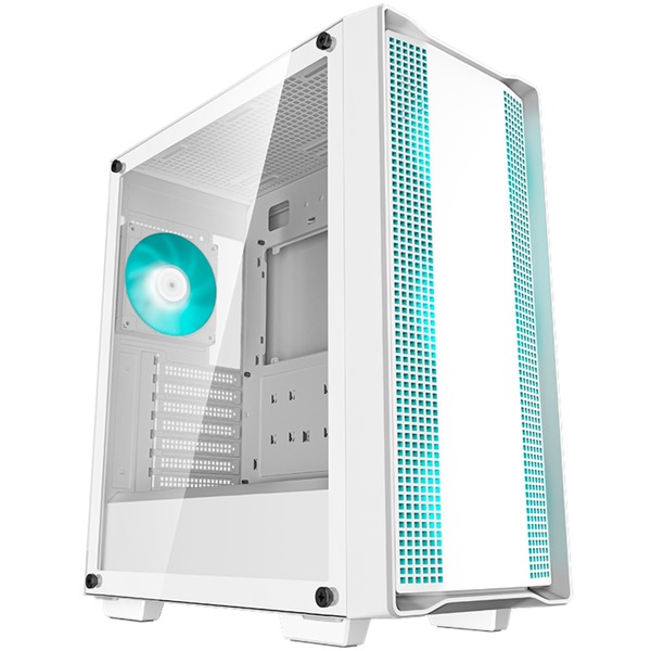 CAJA ATX SEMITORRE DEEPCOOL CC560 CRISTAL TEMPLADO BLANCA 4 VENTILADORES LED V2