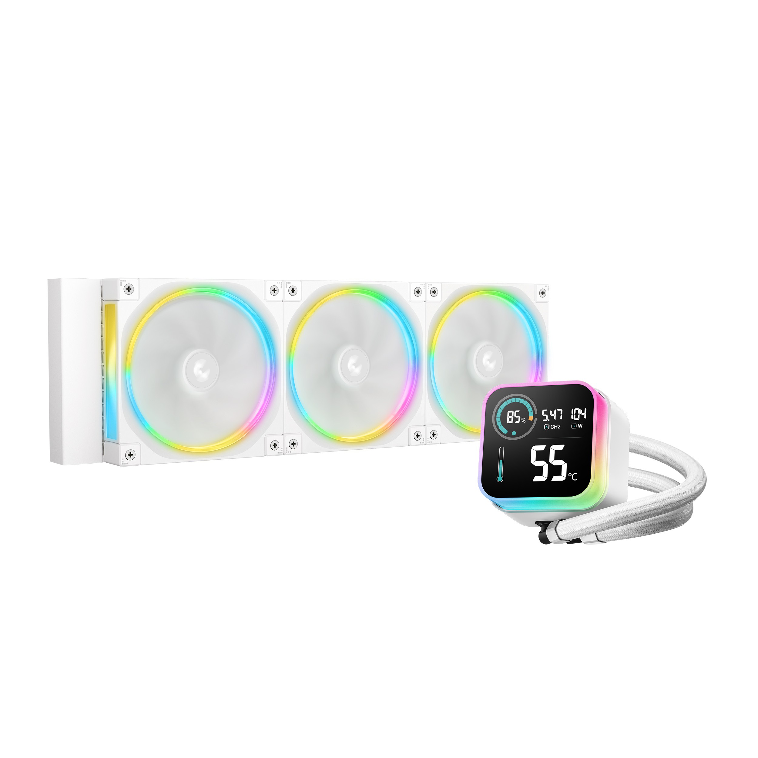REFRIGERADOR LIQUIDO CPU DEEPCOOL LQ360 ULTRA WHITE ARGB (3X360MM) WHITE