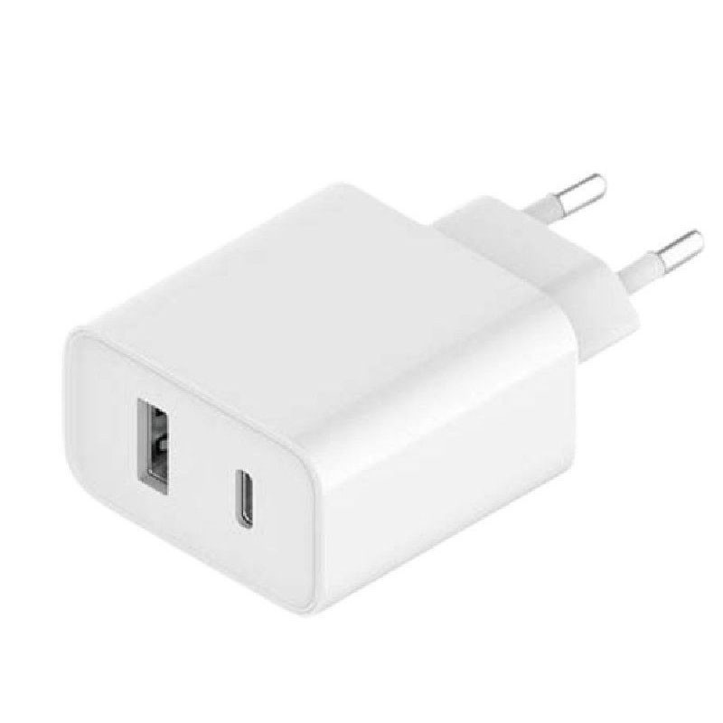 CARGADOR XIAOMI MI 33W BLANCO DOBLE PORT (TYPE A Y TYPE C)