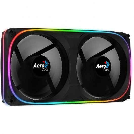 VENTILADOR INTERNO DUAL 240x120mm AEROCOOL ASTRO 24 ARGB ANTIVIBACION