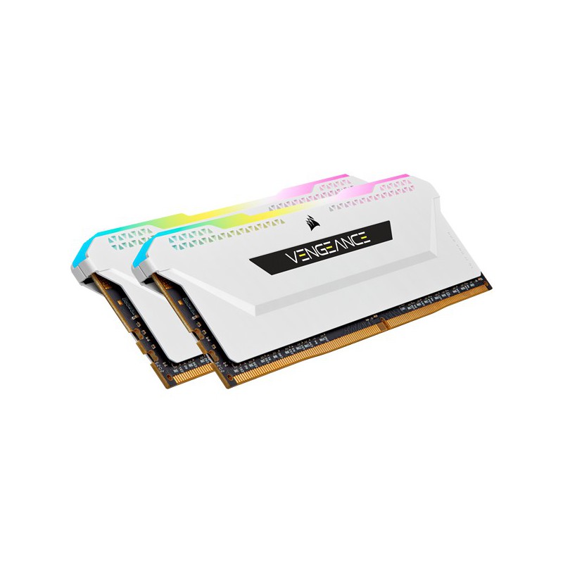 MEMORIA KIT DDR4  16GB(2X8GB) PC4-25600 3200MHZ CORSAIR VENGEANCE RGB PRO SL WHIT