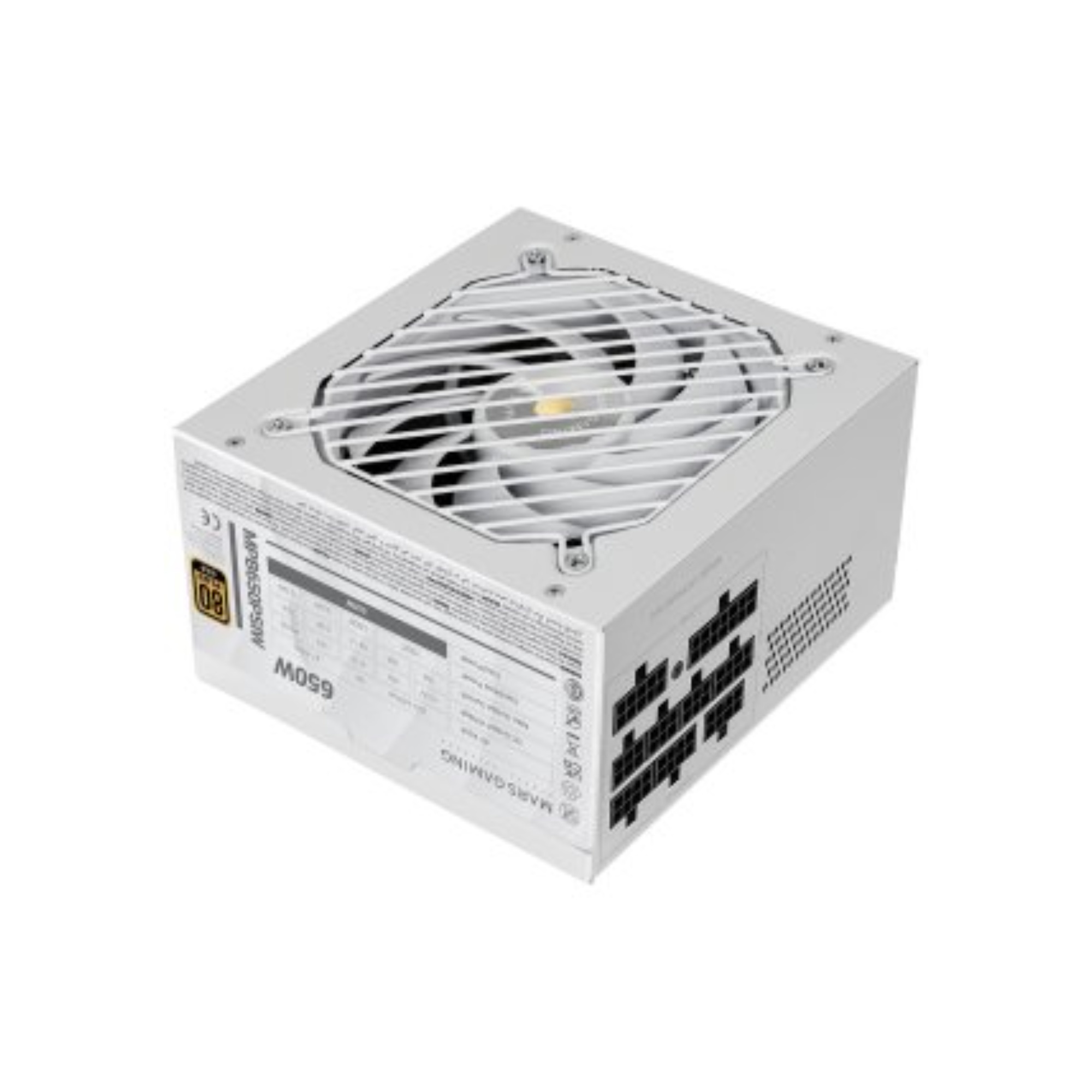 Fuente Modular Mars Gaming 650W 80+ Gold ATX3.1 Blanco