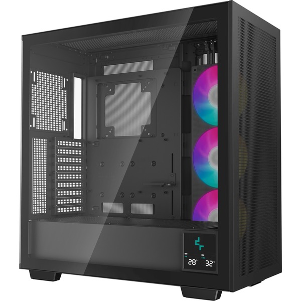 CAJA ATX SEMITORRE DEEPCOOL MORPHEUS CRISTAL TEMP NEGRA R-MORPHEUS-BKAPA1-G-1