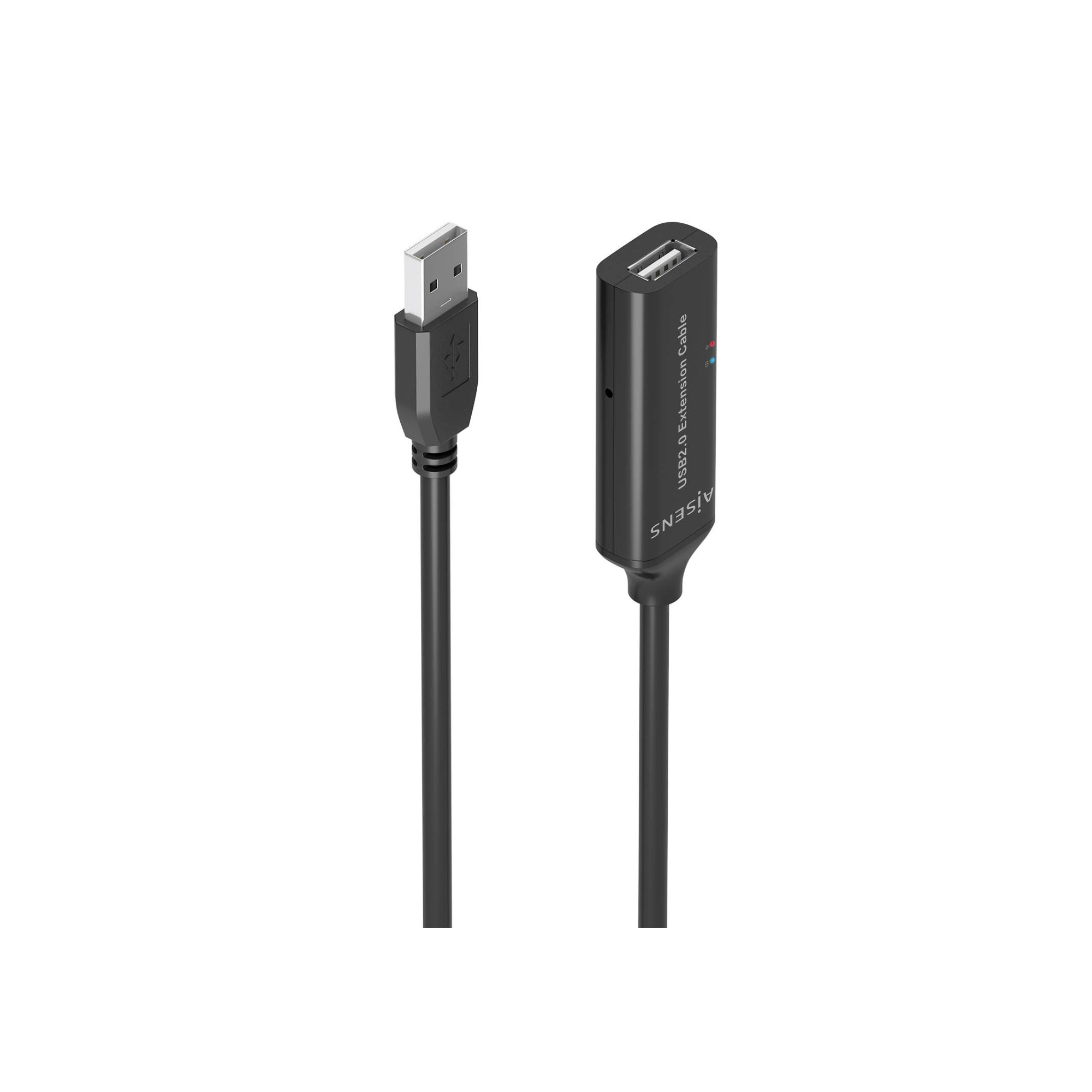 CABLE USB 2.0 PROLONGADOR CON AMPLIFICADOR AM-AH NEGRO 10M AISENS A101-0915