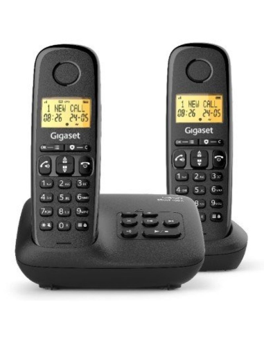 Gigaset Basic 100 Inalámbrico DECT Negro Duo