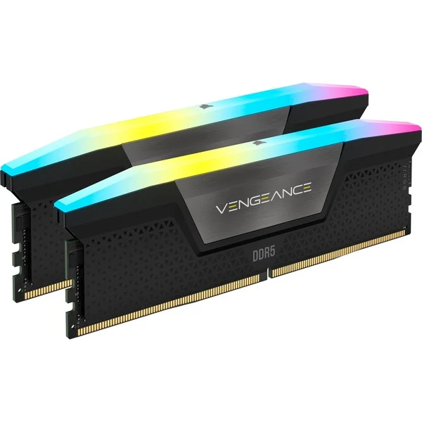 MEMORIA KIT DDR5 32GB(2X16GB) PC5-51200 6400MHZ CORSAIR VENGEANCE RGB OPTAMD C32