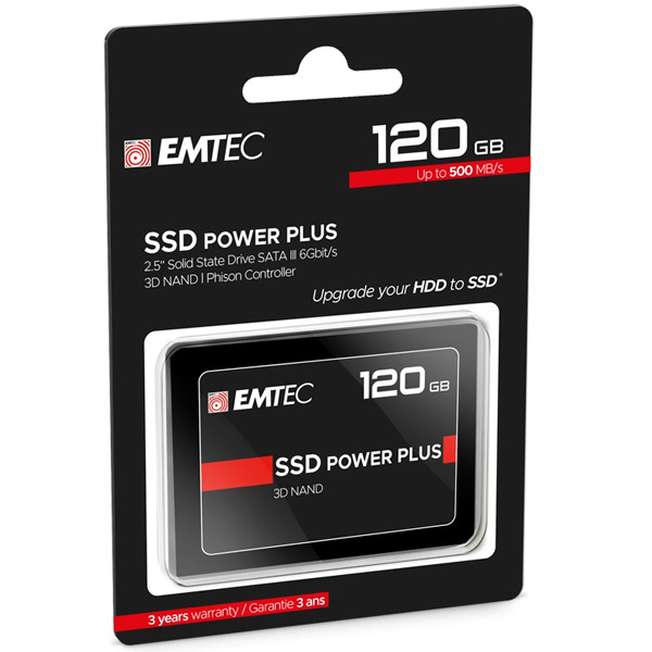 DISCO DURO SSD POWER PLUS EMTEC (500MB/s Escritura) ECSSD480GX150 | duros SSD