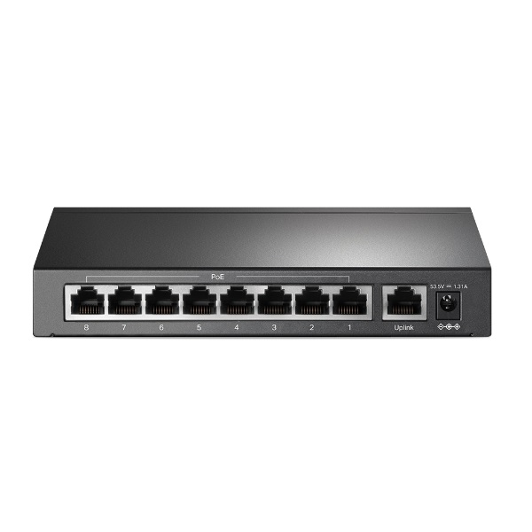 SWITCH NO GESTIONABLE TP-LINK TL-SF1009P SOBREMESA 9P 10/100 INCLUYE 8P POE+ 10/100 TOTAL POE 65W