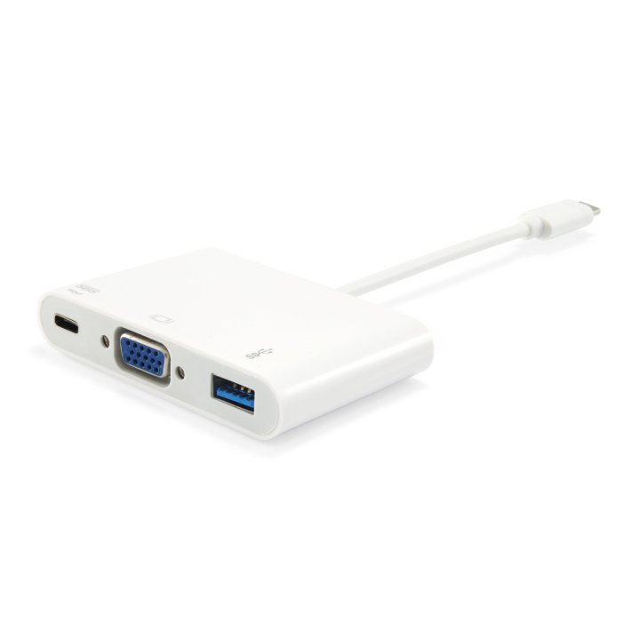 Adaptador USB-C a VGA y USB-A 3.0 - Equip REF. 133462