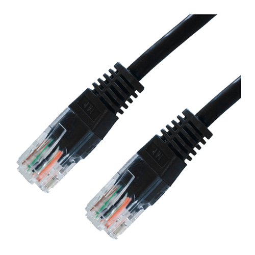 CABLE RED LATIGUILLO RJ45 CAT.5E UTP AWG24, NEGRO, 5.0 M