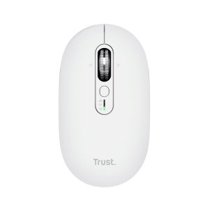MOUSE TRUST WIRELESS SERON HYPSCROLL SLIM 400-2400DPI 6 BOTONES RECARGABLE FSC GRS BLANCO