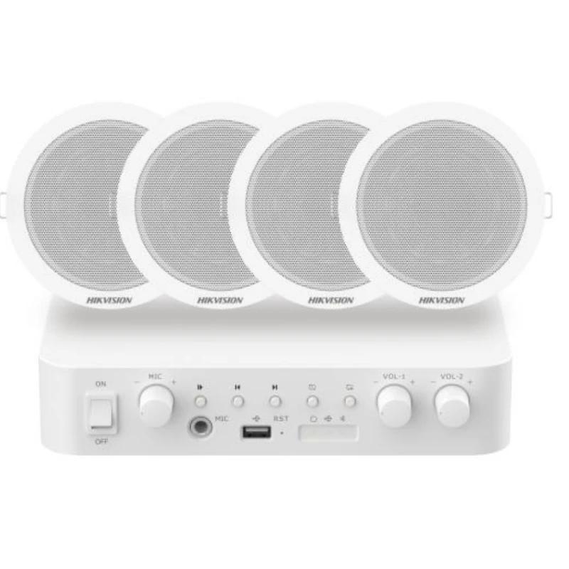 Hikvision DS-QAE0KA60206-4 Kit de Altavoces Amplificados de Techo
