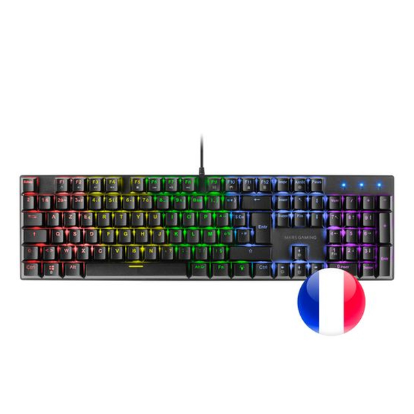 Mars Gaming MK023 TKL H-Mech Teclado Gaming FRGB Negro