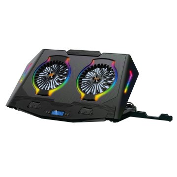 BASE DE REFRIGERACION PARA PORTATILES GAMING CONCEPTRONIC HASTA 17" 2 VENTILADORES LUZ RBG