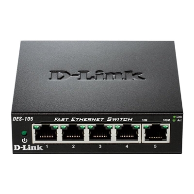 D-Link DES-105 Switch Switch 5x10/100Mbps Metal
