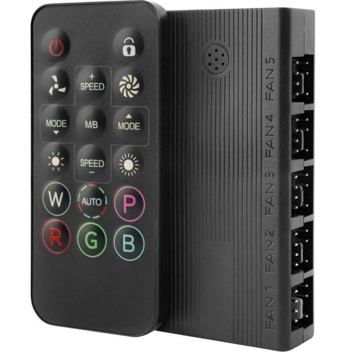 HUB Ventilador Interno Mars Gaming MFHUB con Control Remoto para 10 Ventiladores PWM