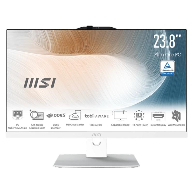 MSI AIO AM242P-2089XEU i5-120U 16GB 512 DOS 24" Blanco
