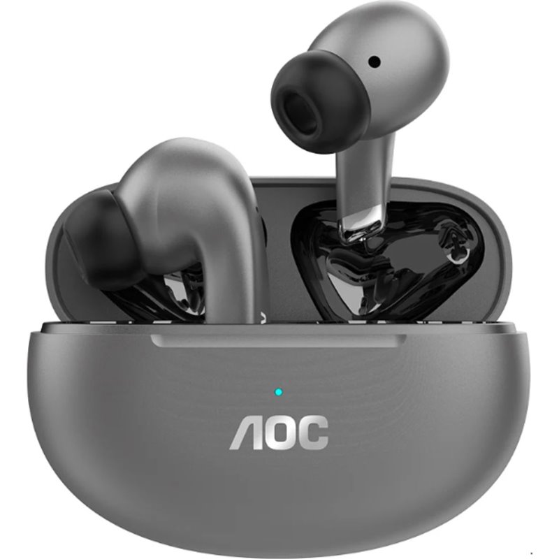 Auriculares Bluetooth AOC ACT2511BK TWS con ANC y micrófono - Negro 30h