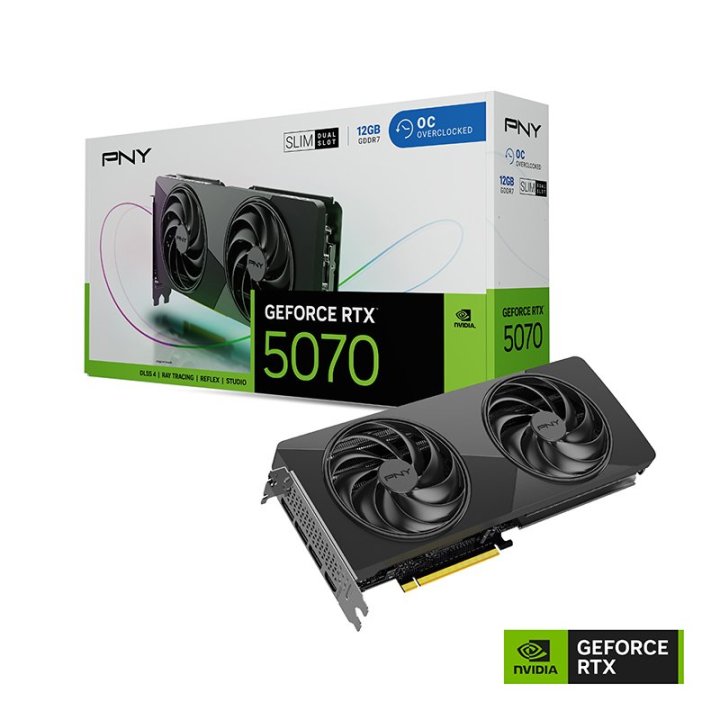TARJETA GRÁFICA PNY RTX 5070 12GB SLIM GDDR7