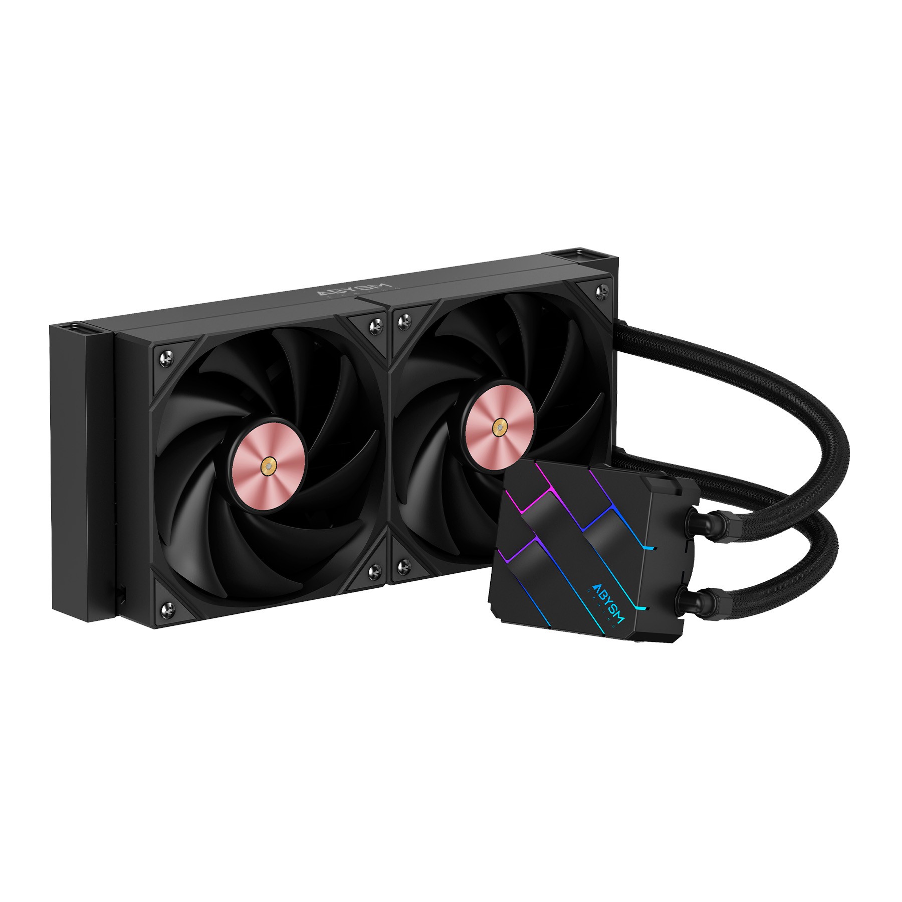 REFRIGERACION LIQUIDA ABYSM OCEANIC TIDE 240 Black ARGB DUAL FAN