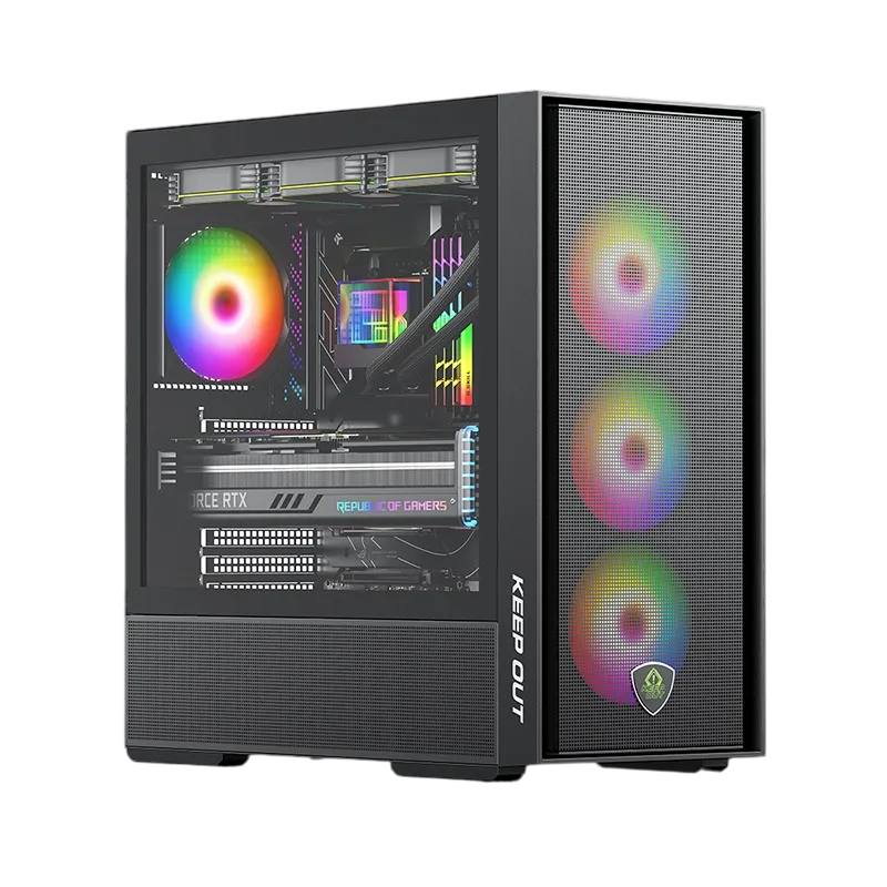 Keep Out Caja M-Atx KO XC-805 MESH ARGB USB3 Black
