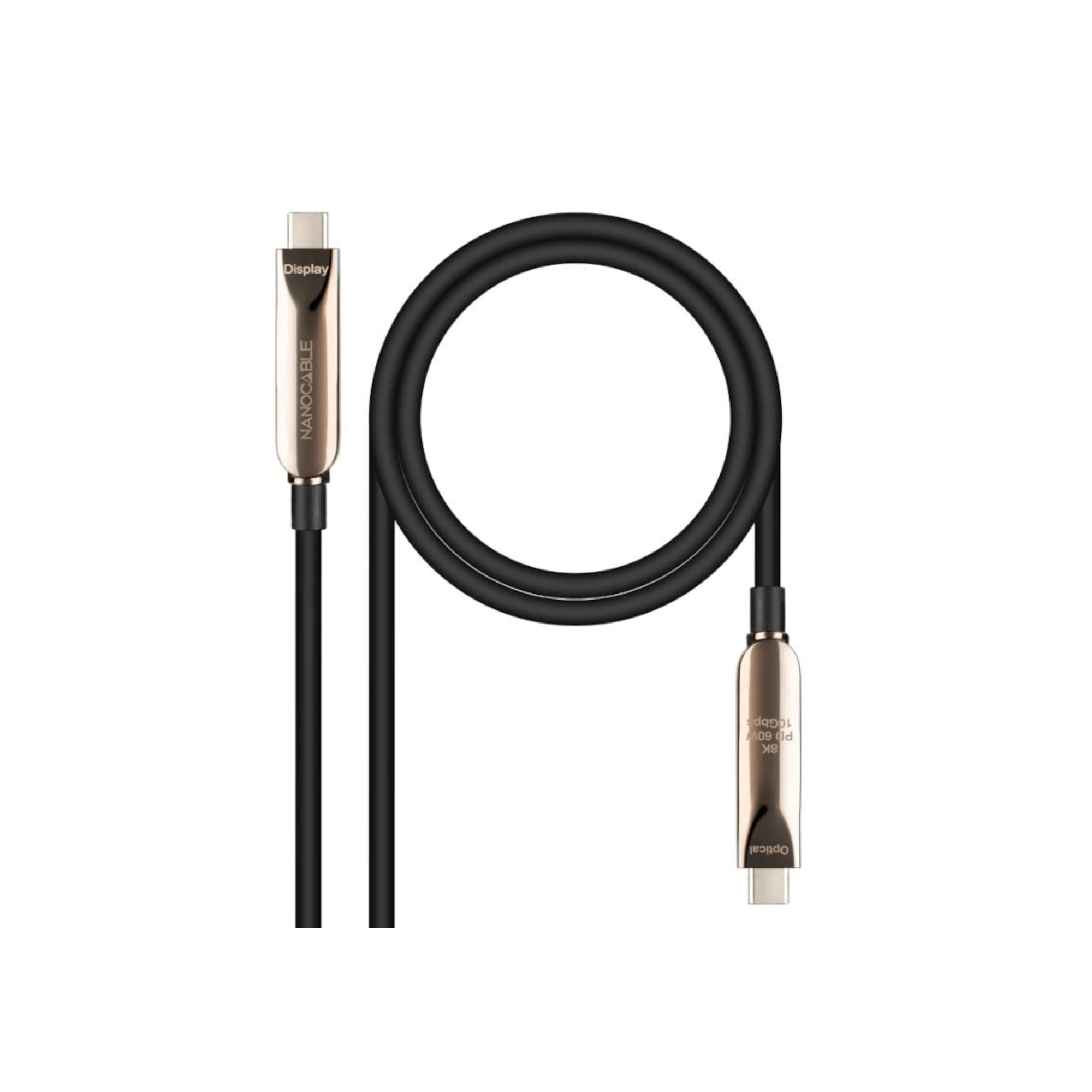 Nanocable Cable USB3.2 Gen2x1 AOC 60W 8K, 10m