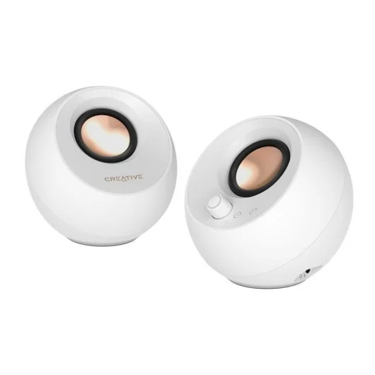 Altavoces Creative Pebble Pro 2.0 Bluetooth Blanco con RGB