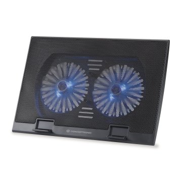 BASE DE REFRIGERACION PARA PORTATILES CONCEPTRONIC 2 VENTILADORES 125MM HASTA 17"