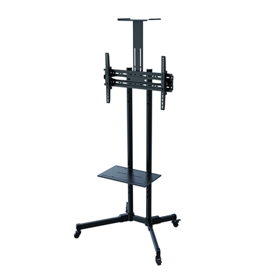 SOPORTE DE SUELO C/RUEDAS TOOQ FS1470M--B 37"-70" MAX.50KG NEGRO
