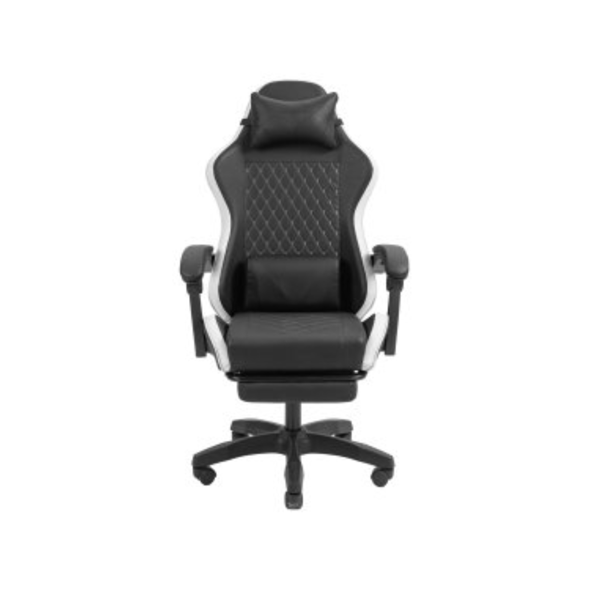 Silla Gamer Mars Gaming MGCXBBL Reclinable Negra y Blanca con Reposabrazos y Reposapiés
