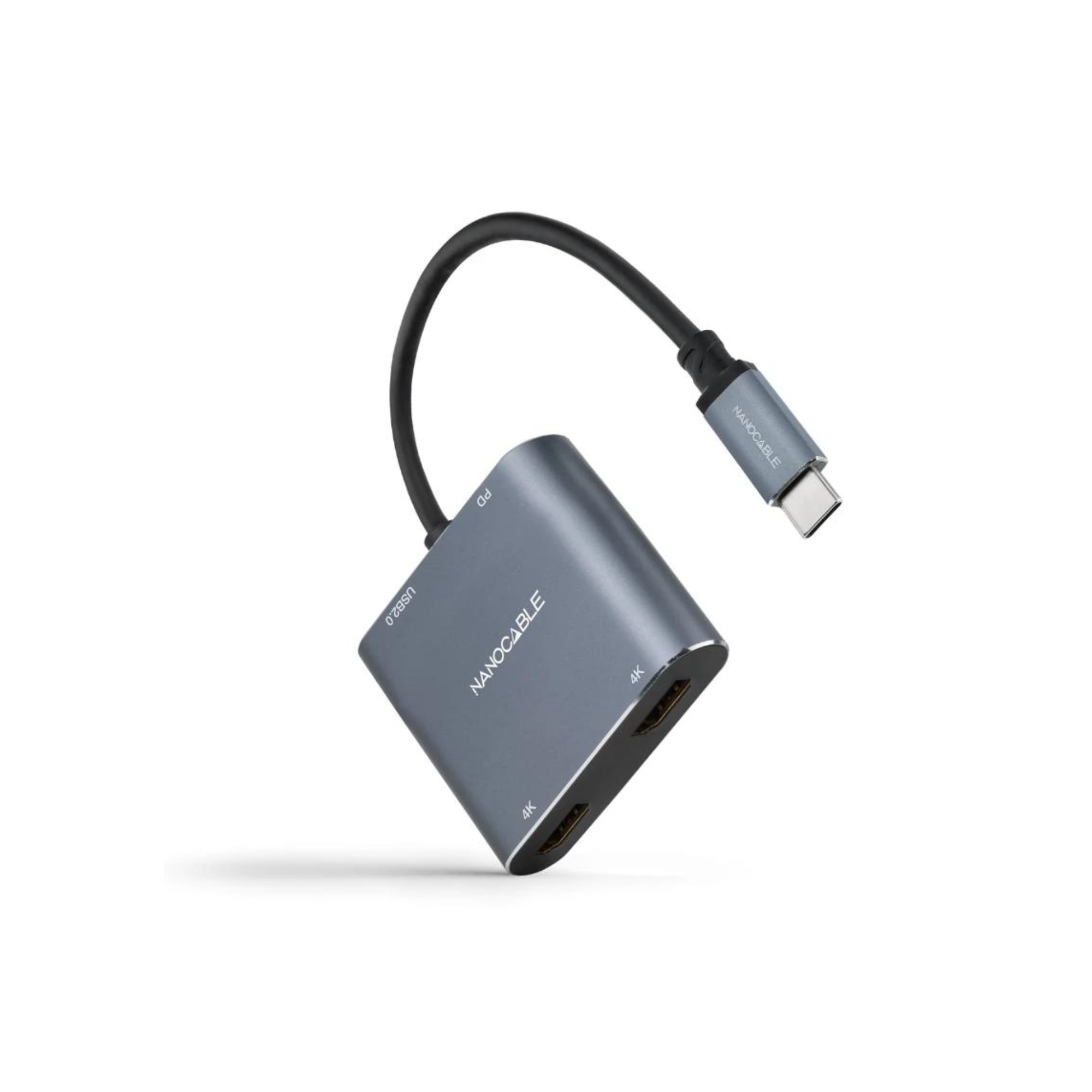 CONVERSOR USB-C A 2xHDMI/H-USB-A3.0/H-USB-C PD/H NANOCABLE 10.16.4305