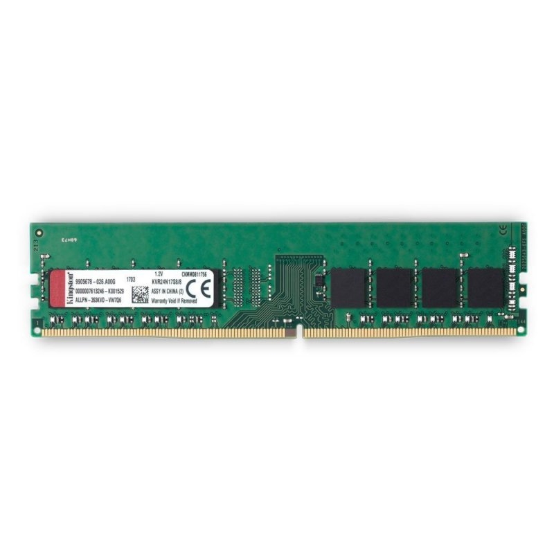 DDR4 8GB 2666MHz CL19 KINGSTON KVR26N19S8/8 SINGLE RANK