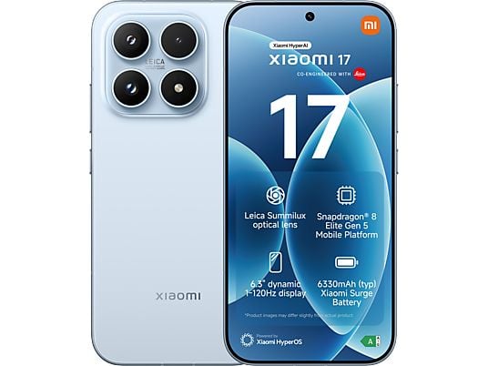 SMARTPHONE XIAOMI 17 6,3" 120HZ 5G 12GB/256GB ICE BLUE