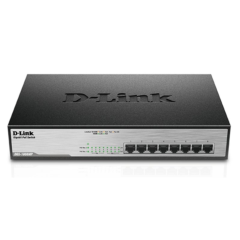 D-Link DGS-1008MP Switch 8p GigaBit PoE+ 140W