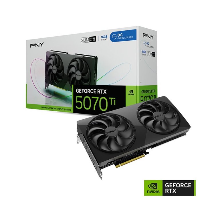 Tarjeta gráfica PNY GeForce RTX 5070 Ti 16GB GDDR7 ARGB OC 300W