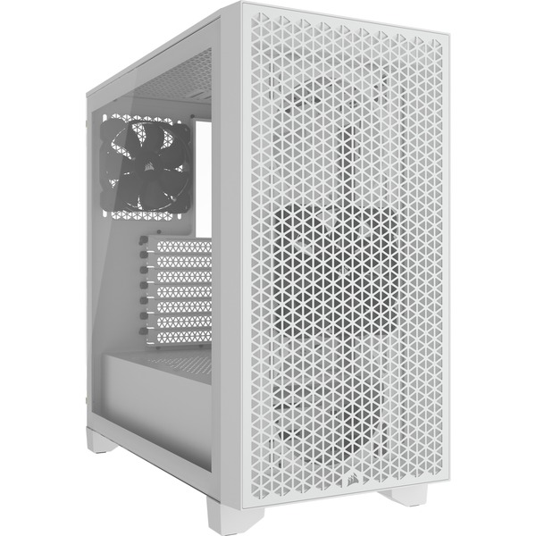 CAJA  ATX SEMITORRE CORSAIR 3000D AIRFLOW CRISTAL TEMPLADO BLANCA