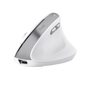 MOUSE TRUST WIRELESS ERGO BAYO II RF 2.4 GHz DPI AJUSTABLE 800-2400ppp 6 BOTONES CARGA USB-C BLANCO
