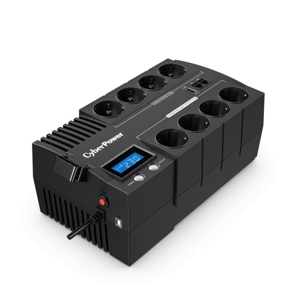 SAI CyberPower BR1200 1200VA 720W Line Interactive con LCD y 8 Salidas Schuko
