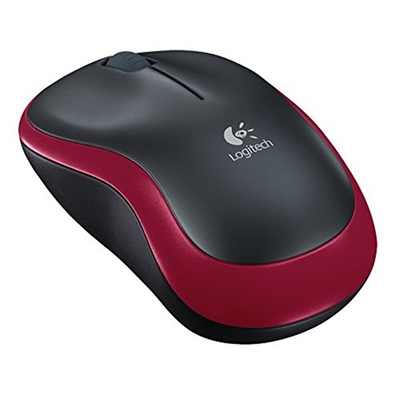 RATON LOGITECH M185 OPTICO 1000DPI INALAMBRICO ROJO