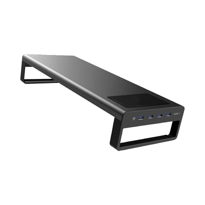 iggual Soporte monitor USB 3.0 y carga inalámbrica