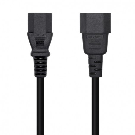 Aisens Cable alimentación C13/H-C14/M negro 3.0m