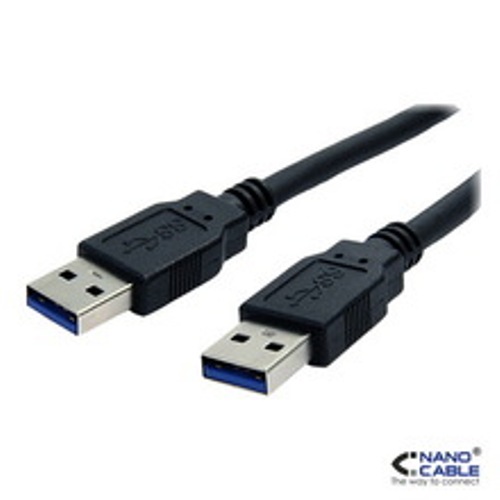 CABLE USB 3.0 TIPO A/M-A/M NEGRO 1.0 M NANOCABLE 10.01.1001-BK