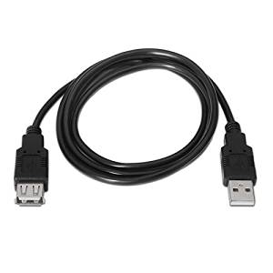 CABLE USB 2.0, TIPO A/M-A/H, NEGRO, 3.0 M NANO CABLE