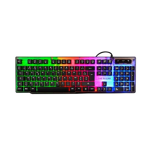 TECLADO THE G-LAB GAMING KEYZ-NEON/SP MULTICOLOR