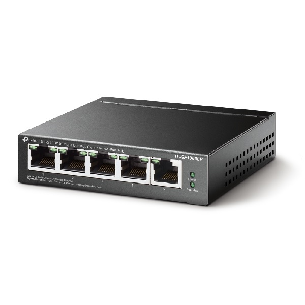 SWITCH NO GESTIONABLE TP-LINK TL-SF1005LP SOBREMESA 10/100 4P POE TOTAL POE 41W