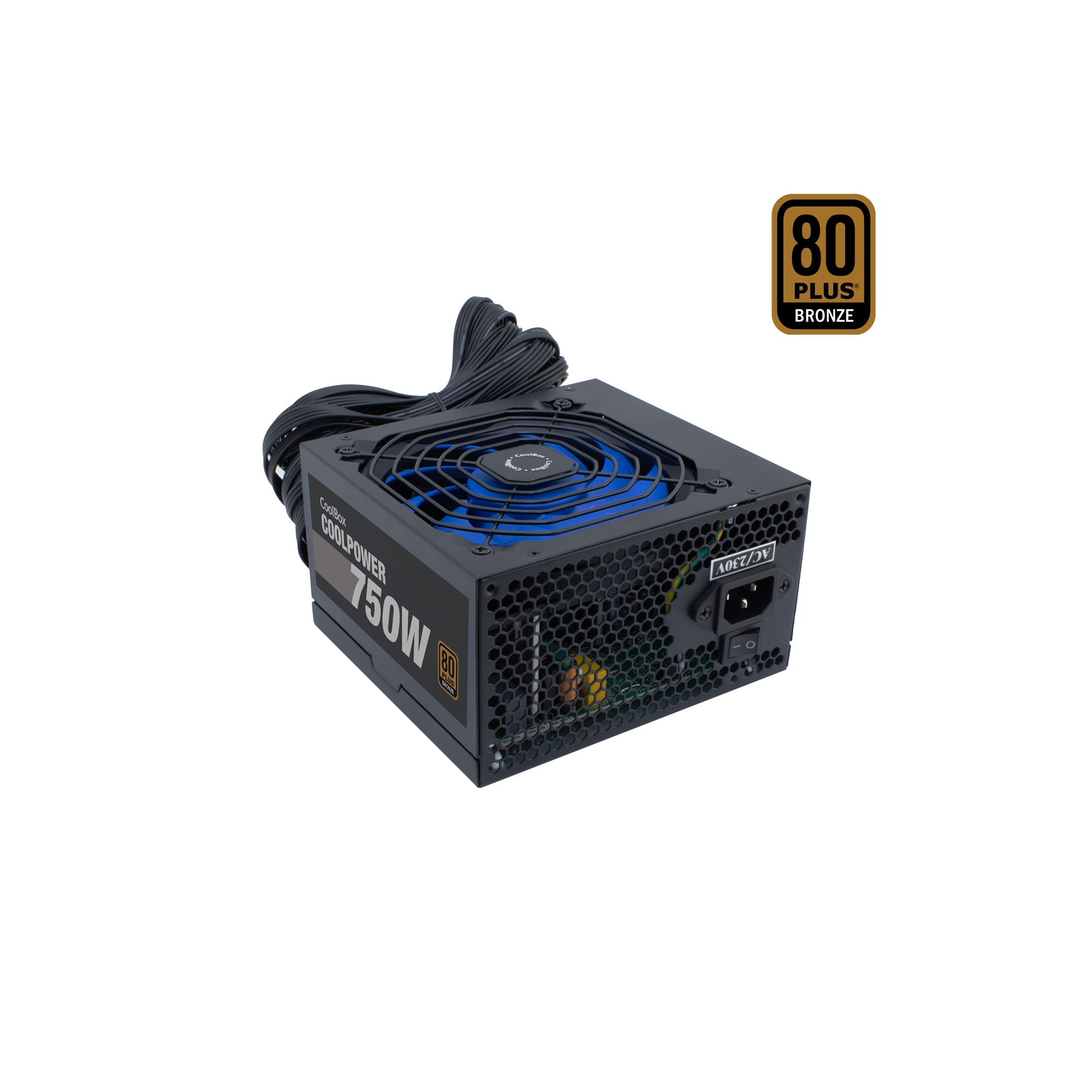 FUENTE ALIMENTACION 750W COOLBOX COOLPOWER PFC-ACTIVO 6SATA 12CM ATX