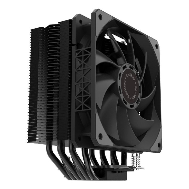 Coolbox Disipador CPU 6 Heatpipes 240W TDP Negro
