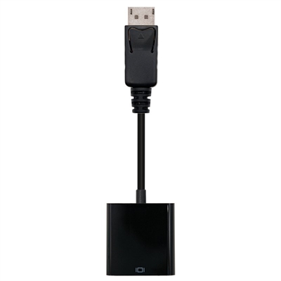 CONVERSOR DISPLAYPORT A VGA DP/M-SVGA/H NEGRO 15CM NANOCABLE 10.16.0602